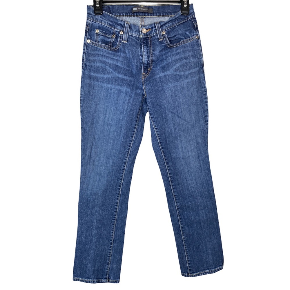 Womens Levi’s 505 Straight Leg Denim Jeans 4S 27/30 (measures 27x28)